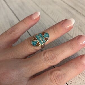 Sterling Silver Vintage Native  (unmarked) ring size 5.5